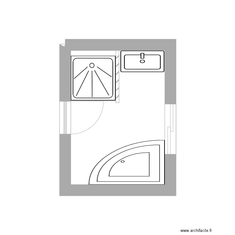 sdb patricia . Plan de 0 pièce et 0 m2