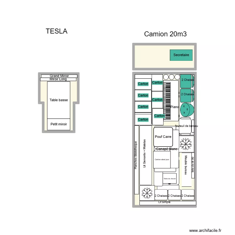 demenagement Nice sept 2023. Plan de 