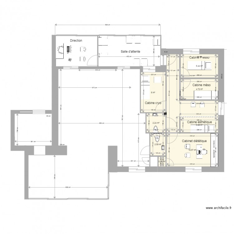 CENTRE DE SOINS. Plan de 0 pièce et 0 m2