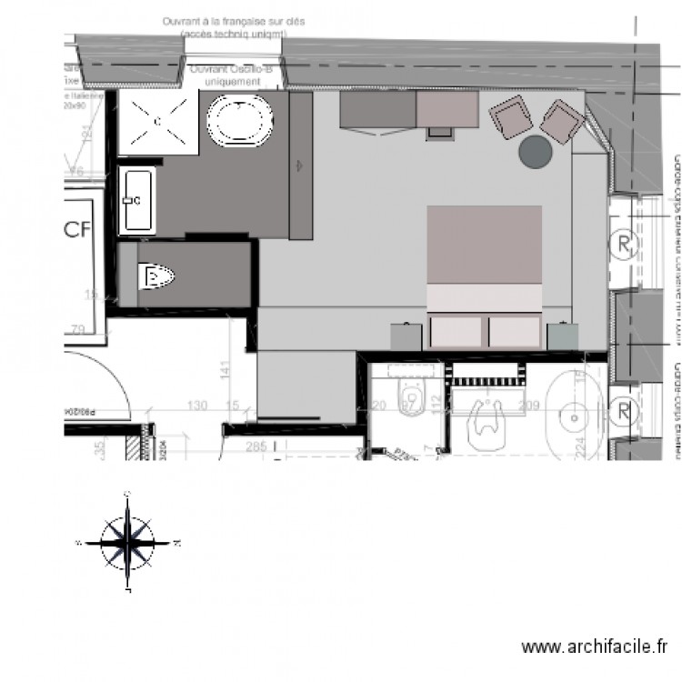 CHAMBRE 6 B. Plan de 0 pièce et 0 m2