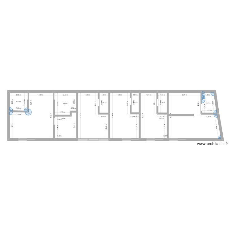 PLAN GENERAL LOCATION FINAL 2. Plan de 8 pièces et 121 m2