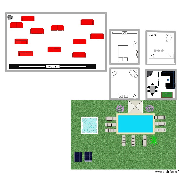 PLAN MAISON IDEALE. Plan de 0 pièce et 0 m2