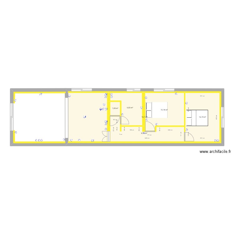Pauline 1 prise. Plan de 0 pièce et 0 m2