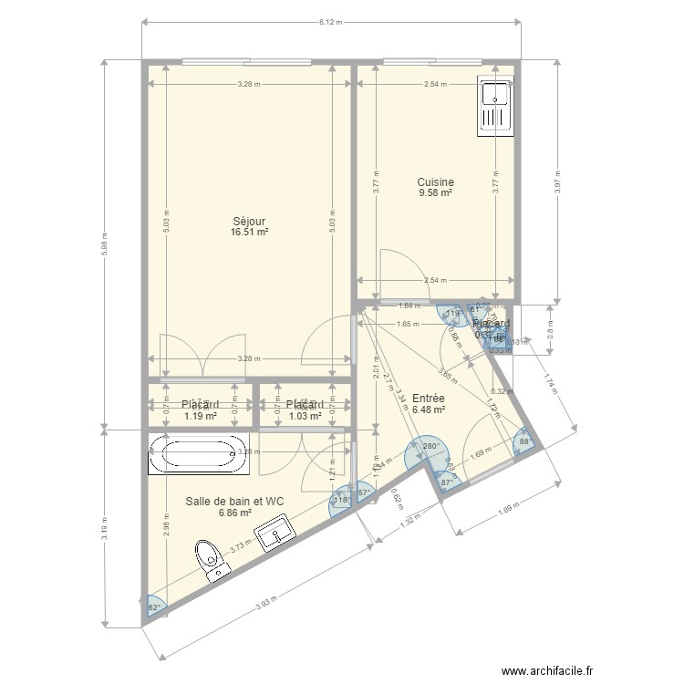 cbo. Plan de 0 pièce et 0 m2