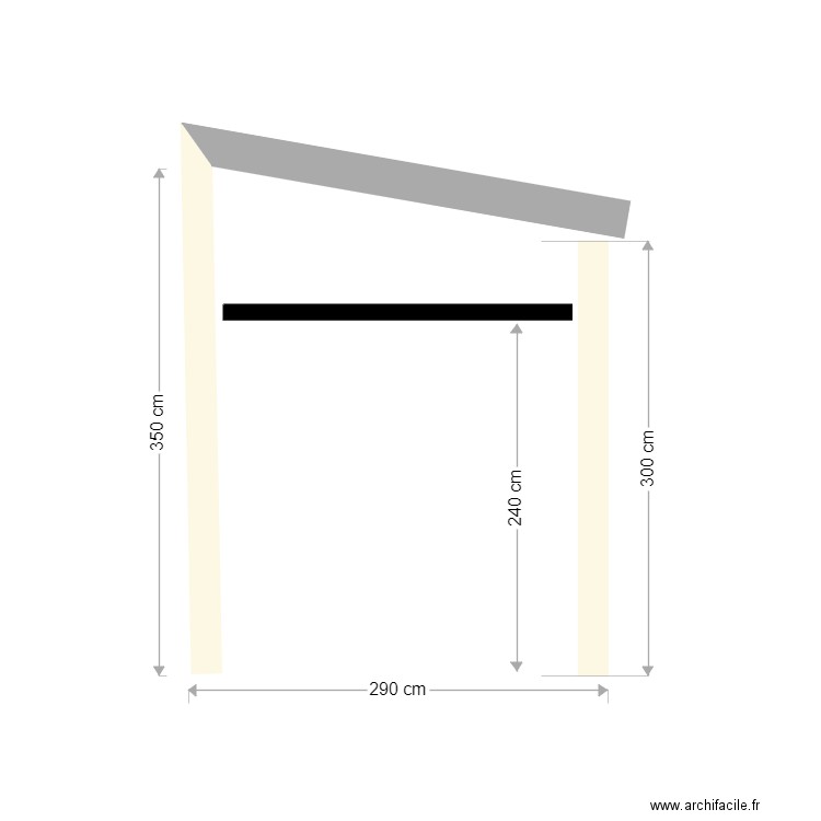 coupe. Plan de 0 pièce et 0 m2