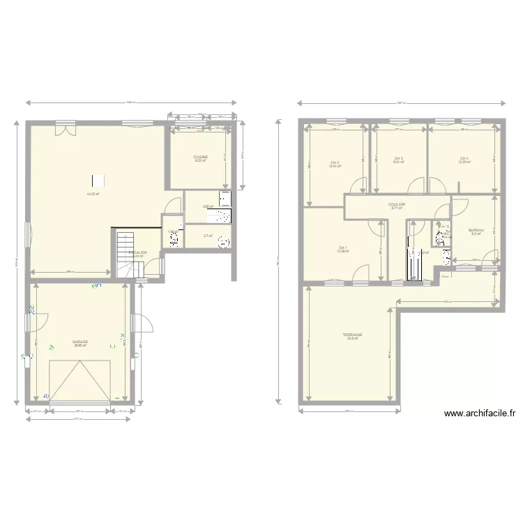 plan avec extension garage 280818. Plan de 