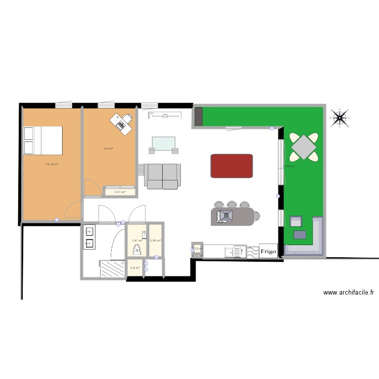 plan appartement 9 pieces