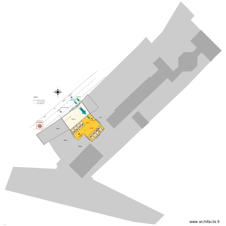 PLAN DE MASSE SAINT LAGER FUTUR. Plan de 0 pièce et 0 m2