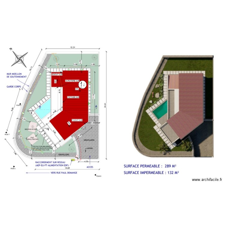 ext den plan . Plan de 0 pièce et 0 m2