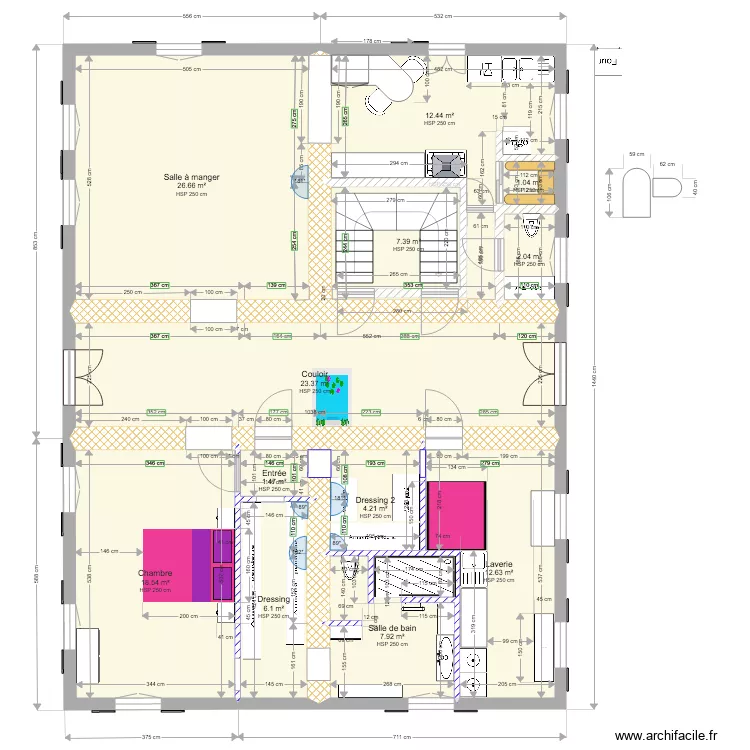 Plan maison principale Bonnieu V3. Plan de Plan maison principale Bonnieu V3. Plan de