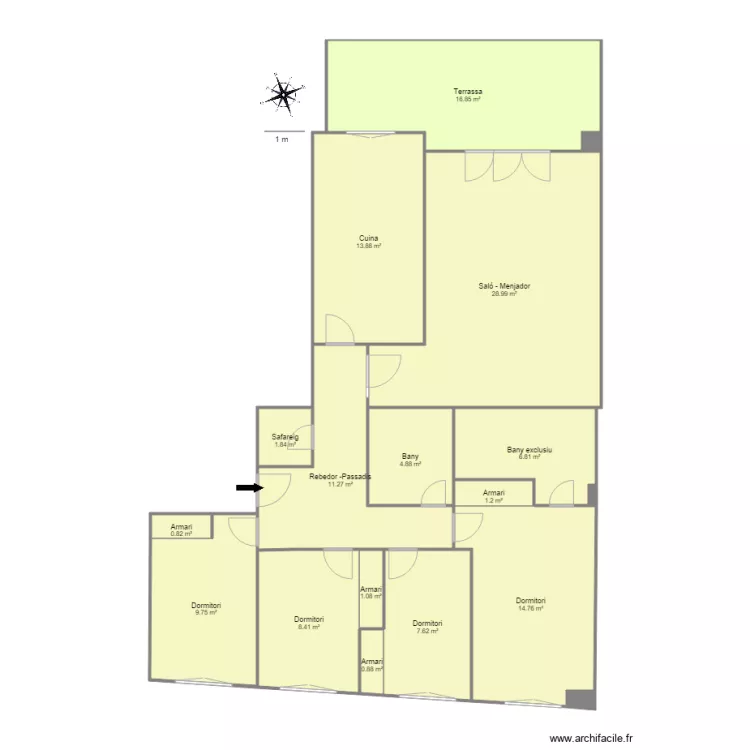 AIXIRIVALL EDIFICI EL ROC PTA BAIXAQ 1 SANT JULIA. Plan de AIXIRIVALL EDIFICI EL ROC PTA BAIXAQ 1 SANT JULIA. Plan de