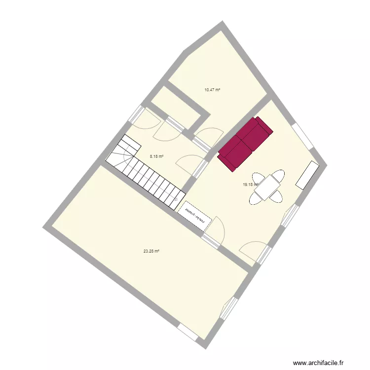 RDC CUISINE SALON DE JEUX. Plan de RDC CUISINE SALON DE JEUX. Plan de