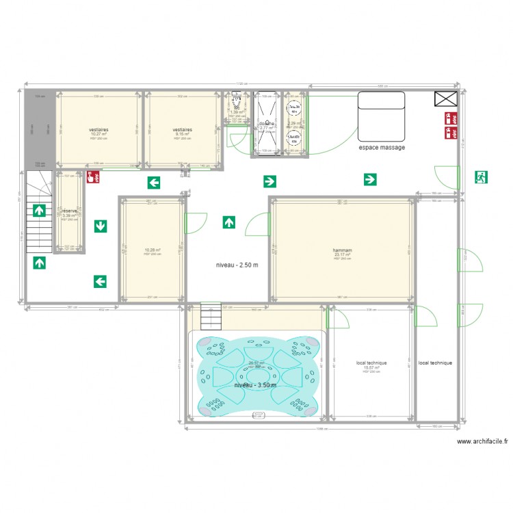 LE MANOIR sous sol. Plan de 0 pièce et 0 m2