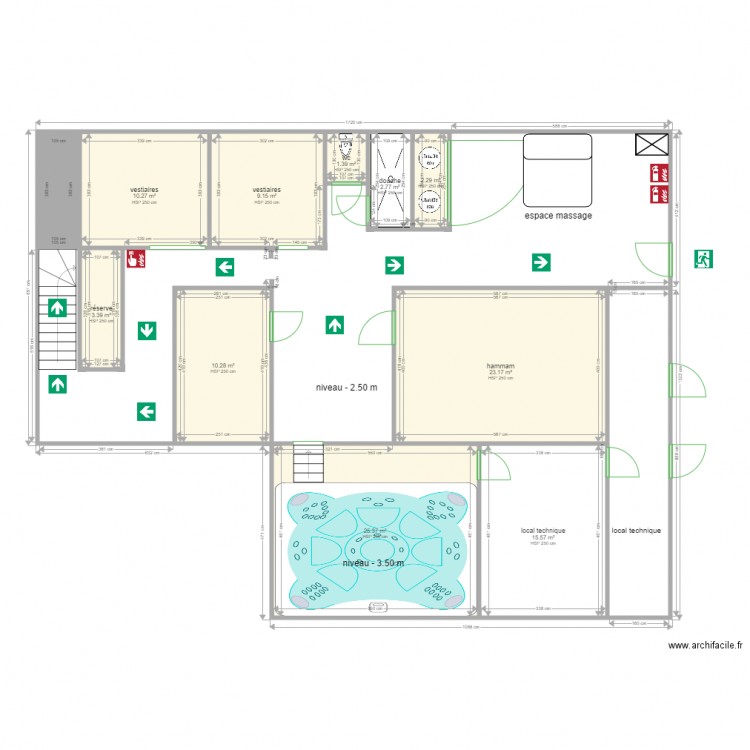 LE MANOIR sous sol. Plan de 0 pièce et 0 m2