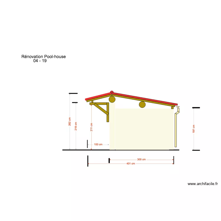 PoolHouse. Plan de 