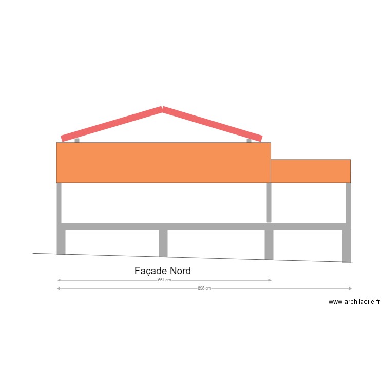 Façade Nord v4. Plan de 0 pièce et 0 m2