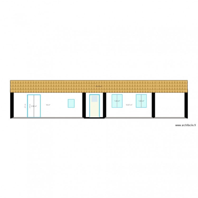 plan vue de face. Plan de 0 pièce et 0 m2