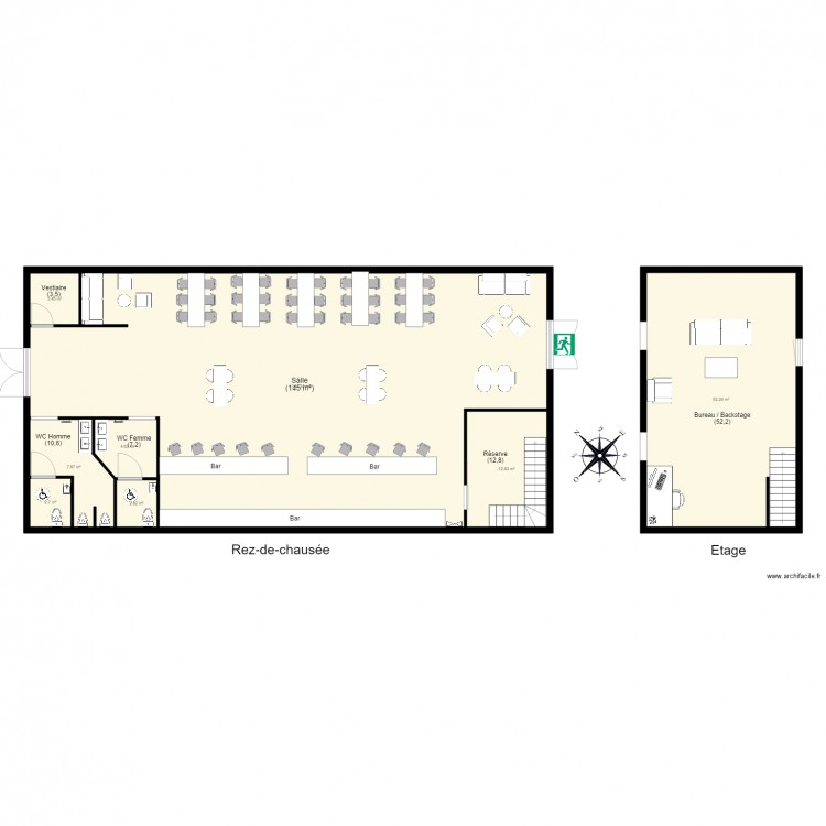 gallo bar. Plan de 0 pièce et 0 m2