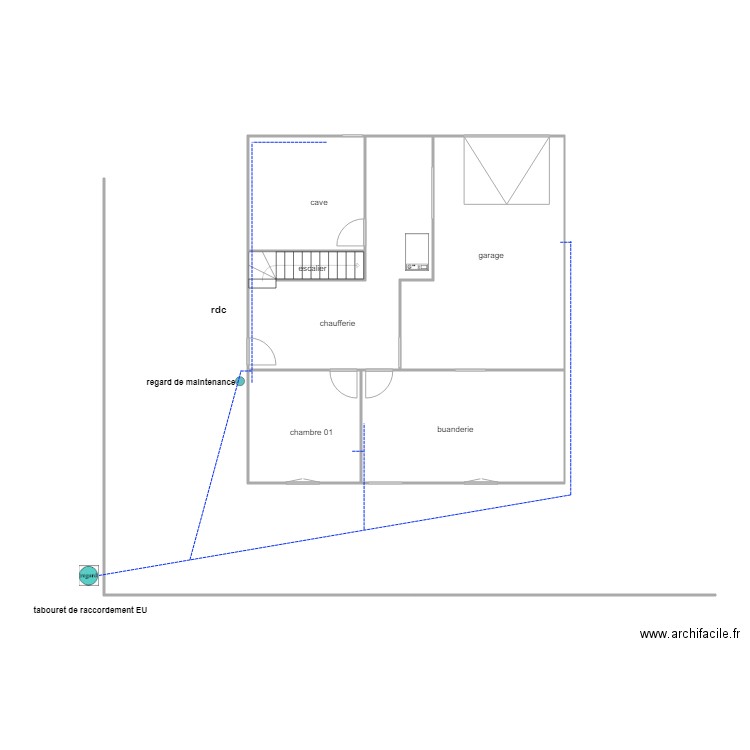 pineau aSS. Plan de 6 pièces et 93 m2