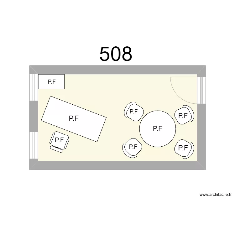 Bureau R 508 P.FERRERI. Plan de Bureau R 508 P.FERRERI. Plan de
