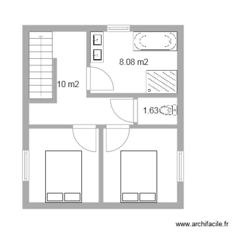 tfe 2 eme &eacute;tage. Plan de 