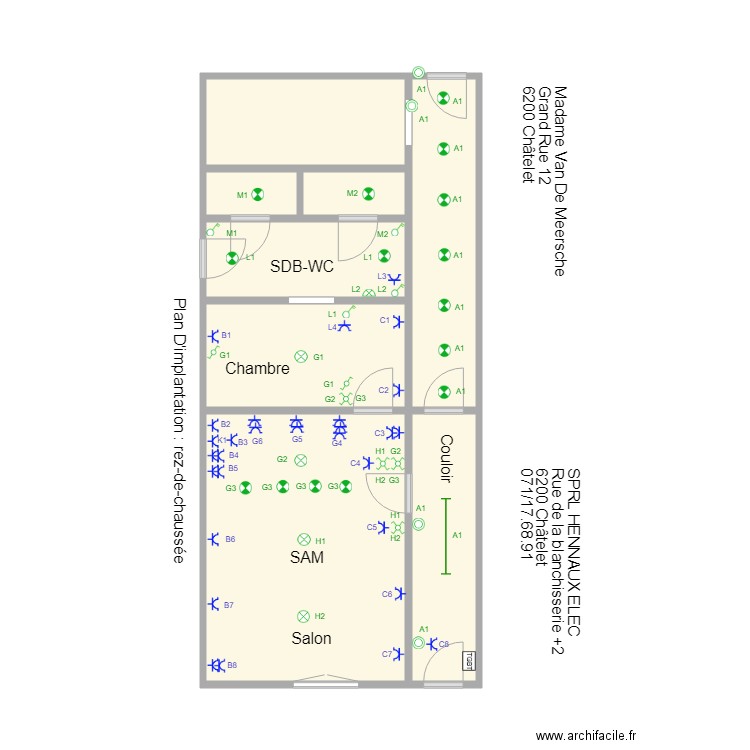 parents rez. Plan de 0 pièce et 0 m2