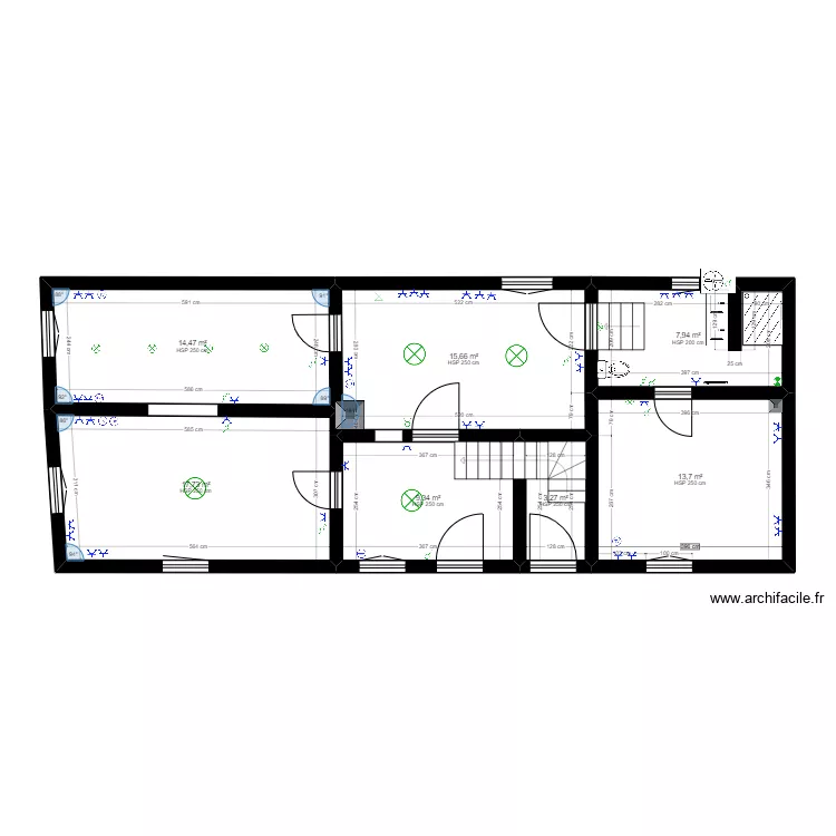 RDC electricite. Plan de 