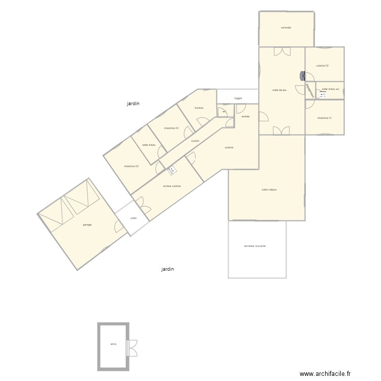 martinot am. Plan de 20 pièces et 269 m2