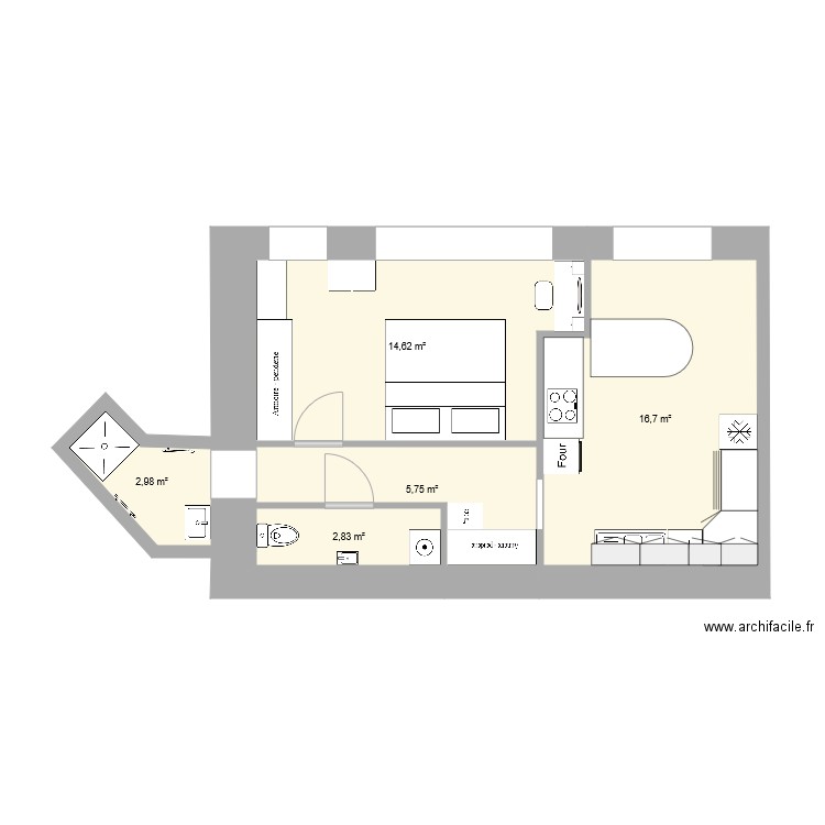 RDC V2. Plan de 0 pièce et 0 m2