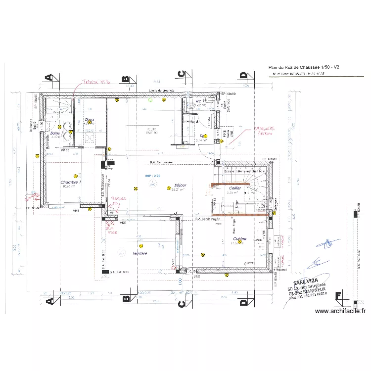 MEUNIER Elec RDC. Plan de 