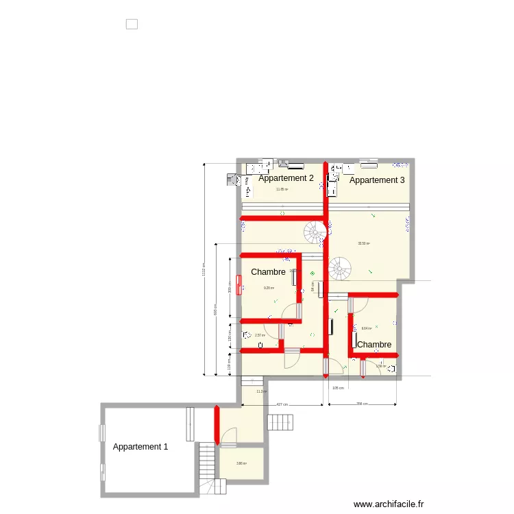 Picquigny Etage 12. Plan de 
