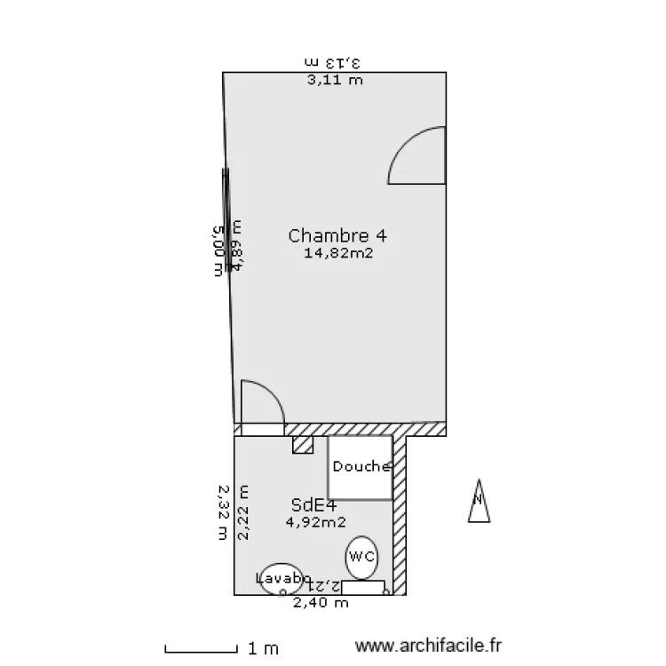 Chambre 4. Plan de Chambre 4. Plan de