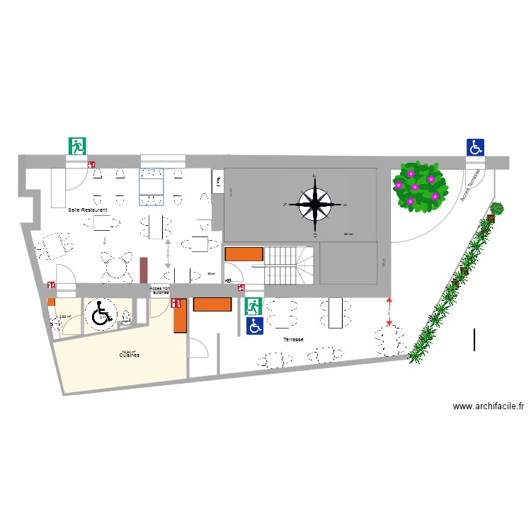 Crêches Salle 1 bis. Plan de 0 pièce et 0 m2