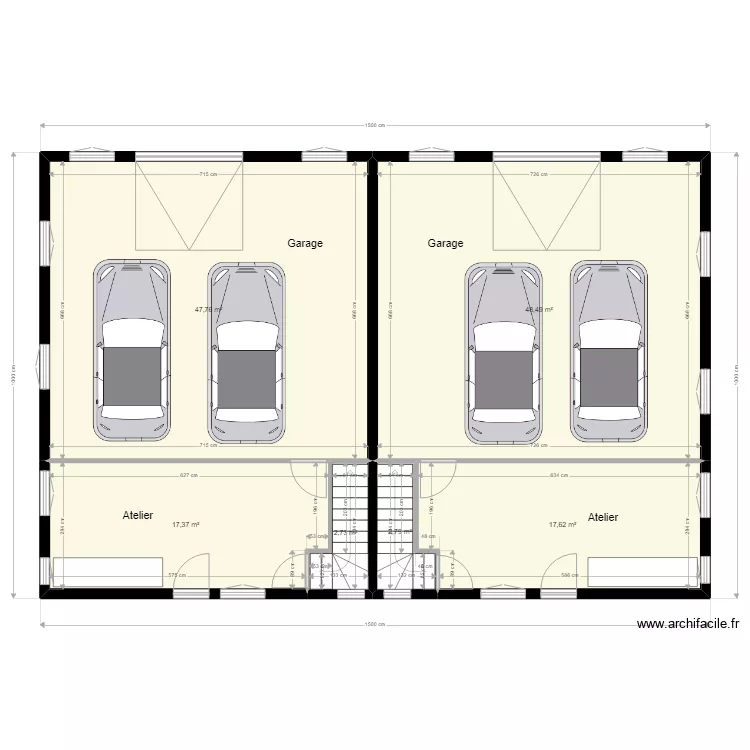 Maison Quissac plan de masse. Plan de 