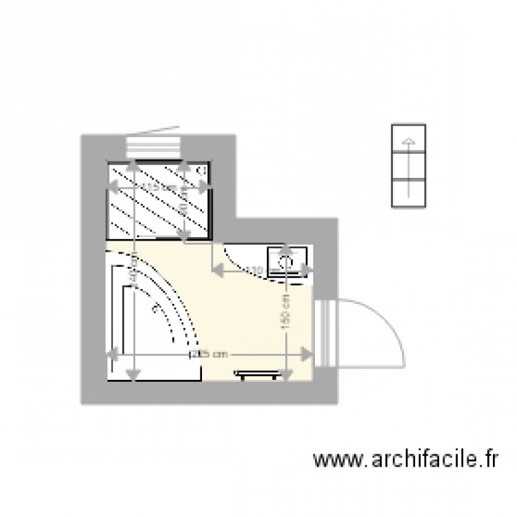 sdb sarah 3. Plan de 0 pièce et 0 m2