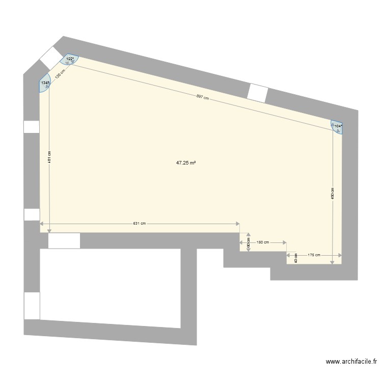 GRENIER. Plan de 0 pièce et 0 m2