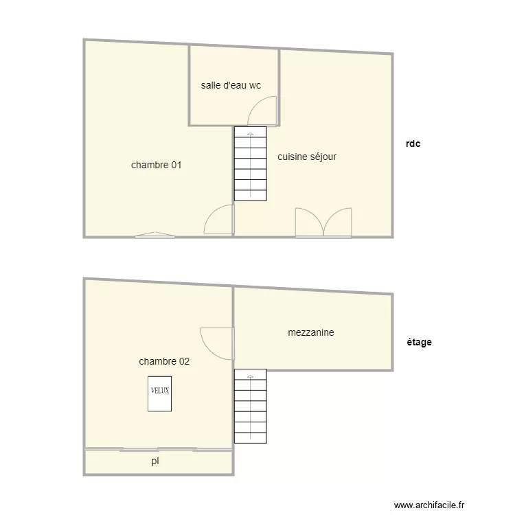perraudeau am 1204. Plan de 