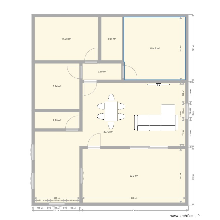 POUNES. Plan de 0 pièce et 0 m2