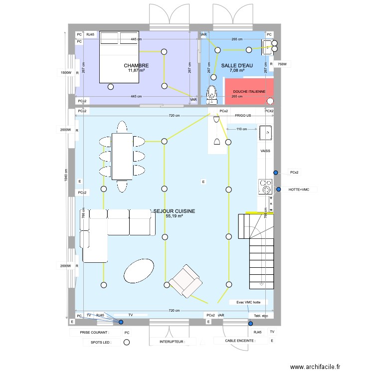 PLAN ELEC. Plan de 0 pièce et 0 m2