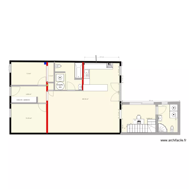 agrandissement Pierrot. Plan de 