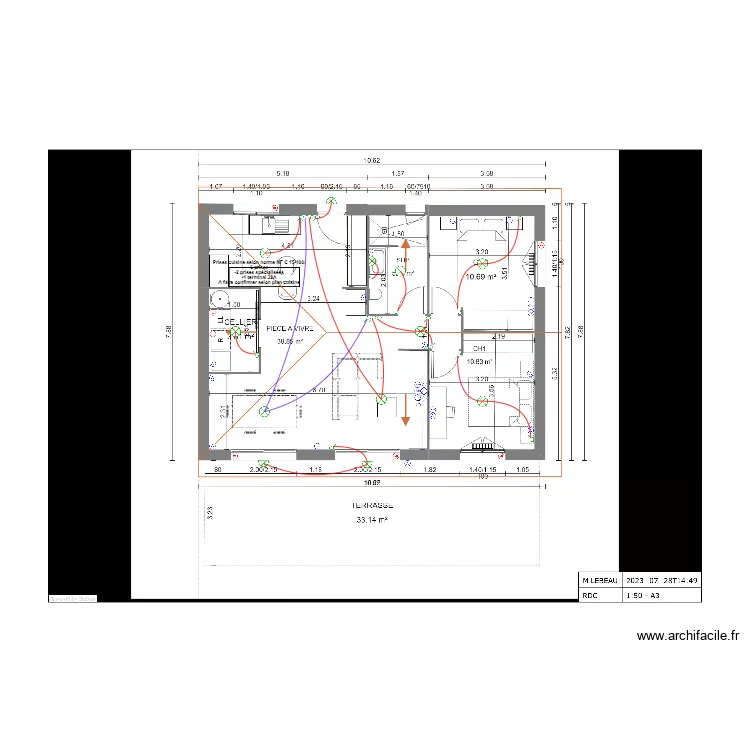 ARBOR LEBEAU. Plan de 