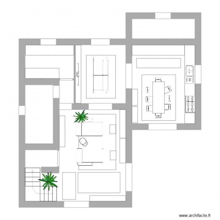 katia. Plan de 0 pièce et 0 m2