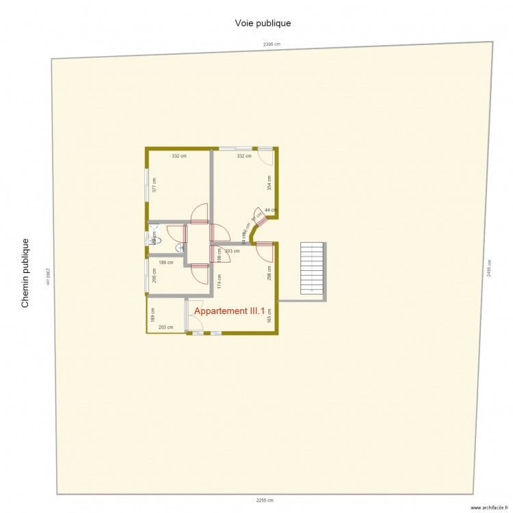 appartement III1. Plan de 0 pièce et 0 m2