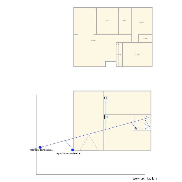 paulin 1342 ass. Plan de 11 pièces et 157 m2