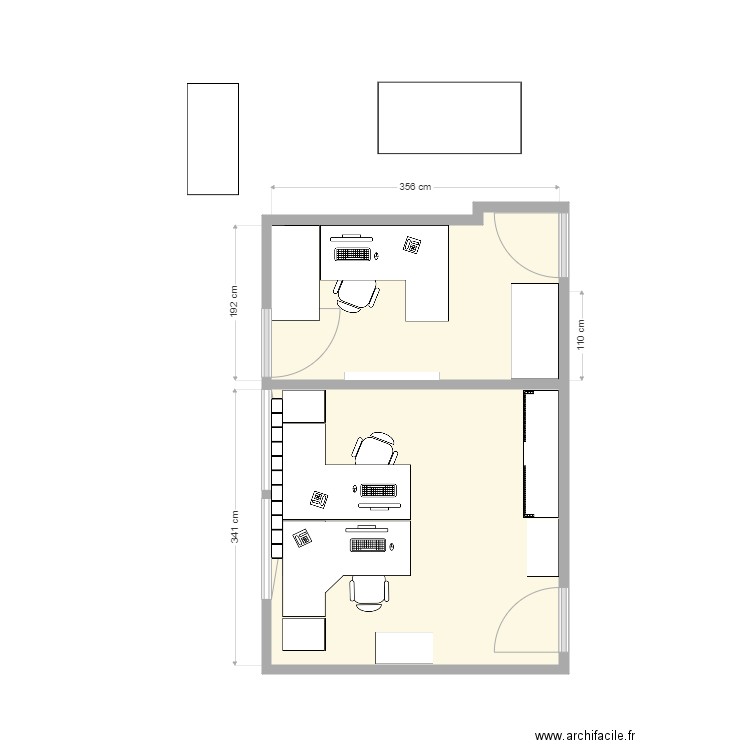 Bureau Nico. Plan de 0 pièce et 0 m2