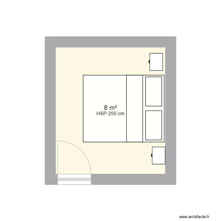 Rayet Chambre. Plan de 