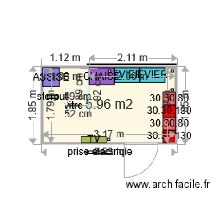 SDB DETAIL 19052015. Plan de 0 pièce et 0 m2