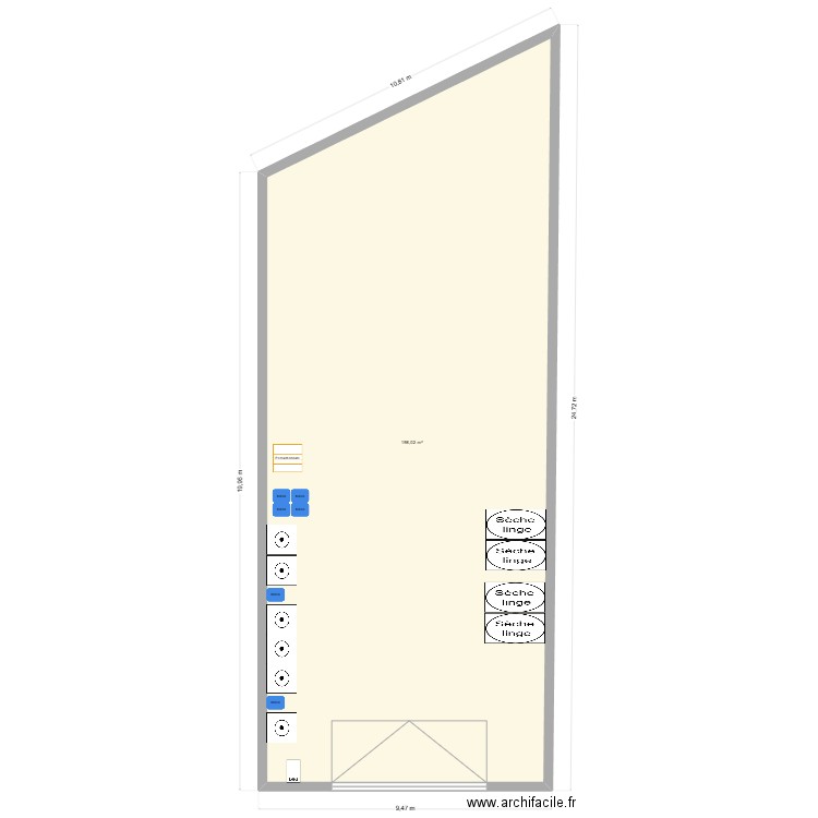 Snappies. Plan de 1 pièce et 198 m2