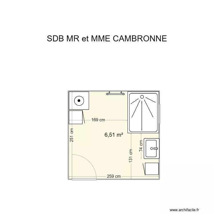 cambronne. Plan de 