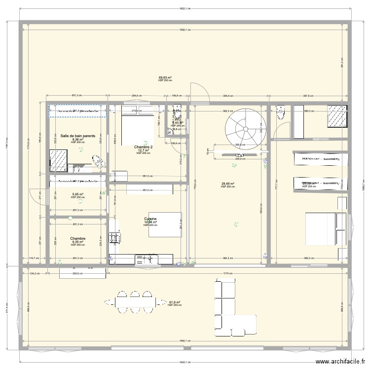maison PK11 rénov finale dressing. Plan de 0 pièce et 0 m2